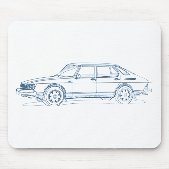 Saab 900 1978 mousepad (Vorne)