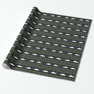 Saab 900 inspirierte Insel-Verpackungspapier Geschenkpapier