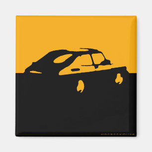 Saab 900 SPG/Aero - Jaune sur aimant noir