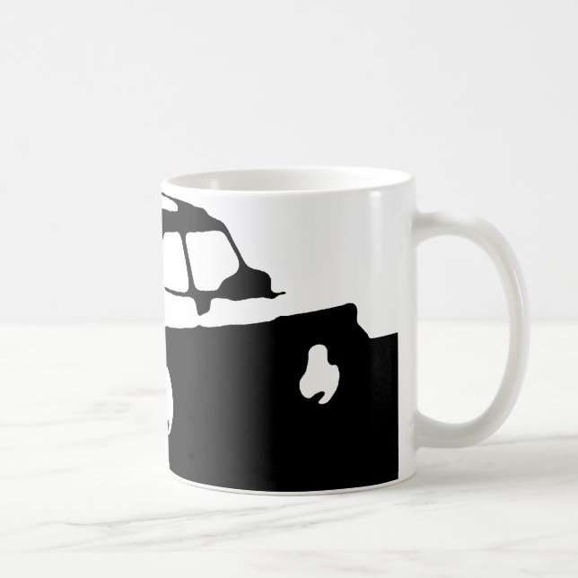 Saab 900 SPG/Aero - schwarze Bild-Tasse Kaffeetasse (Rechts)