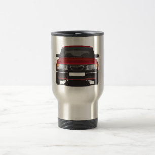 Saab 900 Turbo (rot) Reisebecher