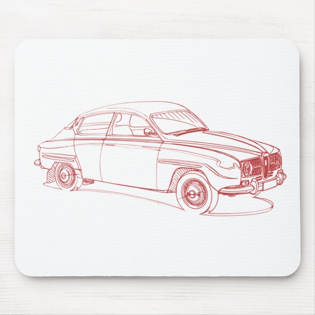 Saab 96 1967 mousepad (Vorne)