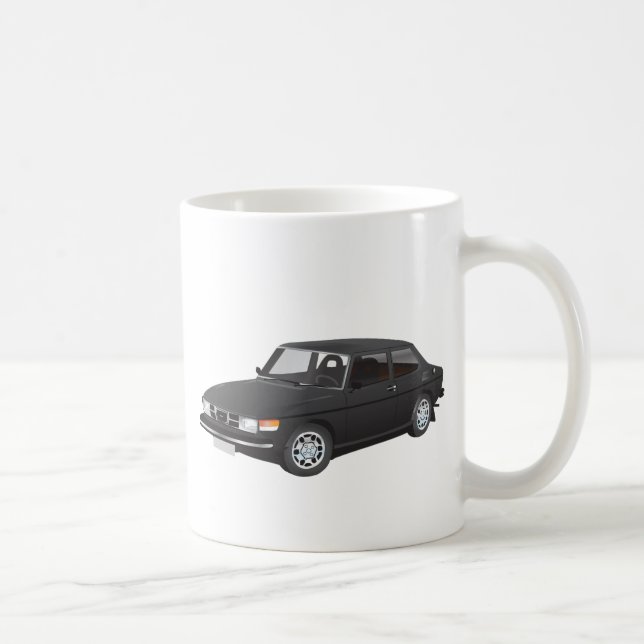 Saab 99 Black Kaffeetasse (Rechts)