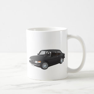 Saab 99 schwarz kaffeetasse