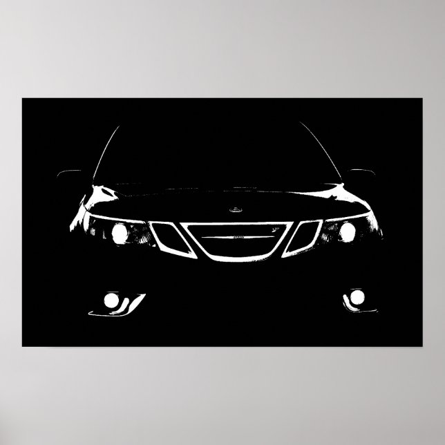 Saab 9-3 Aero Poster (Vorne)