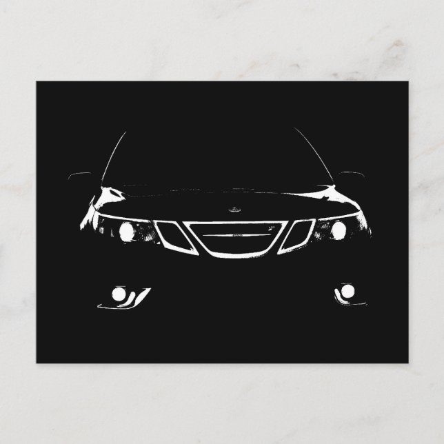 Saab 9-3 Aero Postkarte (Vorderseite)