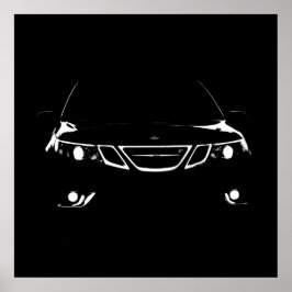Saab 9-3 Aero Print Poster