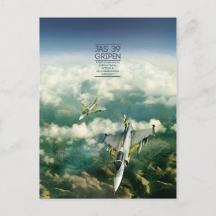 Saab JAS 39 Gripen Postkarte