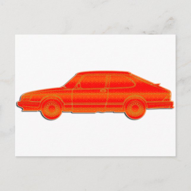 Saab-Profil Postkarte (Vorderseite)