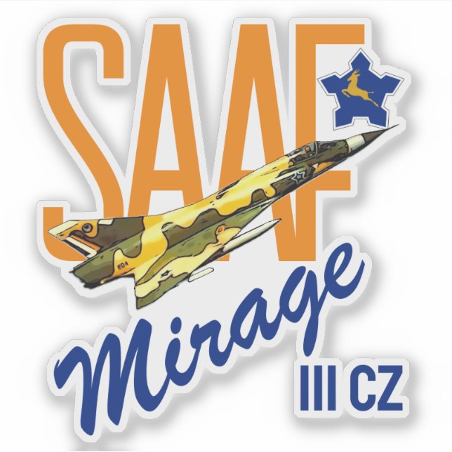 SAAF MIRAGE III CZ AUFKLEBER (Vorderseite)