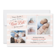 Saal auf der Nizzaer Liste Twin Birth Ankündigung