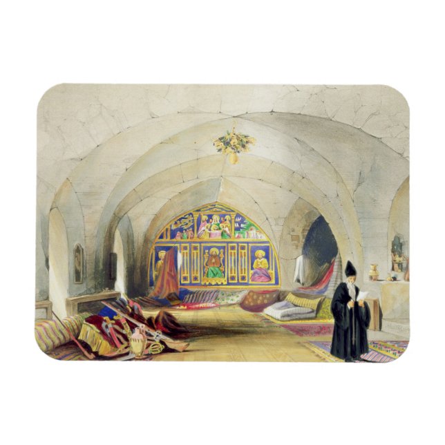 Saal in einem armenischen Kloster in Jerusalem (Fa Magnet (Horizontal)