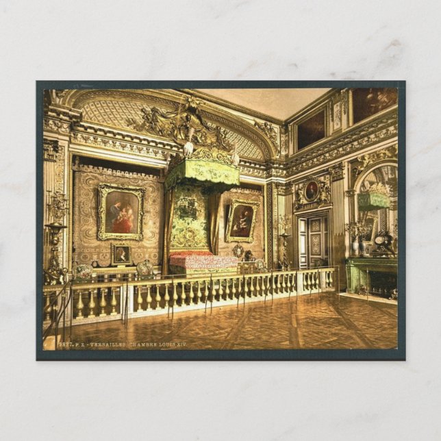 Saal von Louis XIV, Versailles, Frankreich klassis Postkarte (Vorderseite)