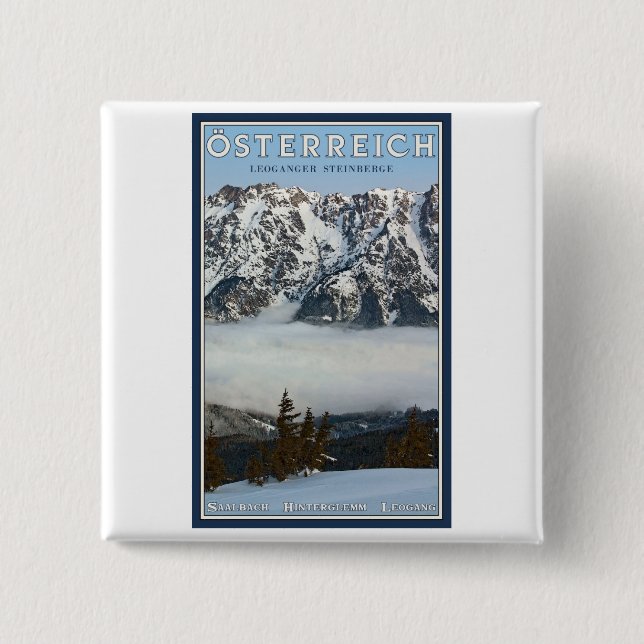 Saalbach - Tal-Nebel Button (Vorderseite)