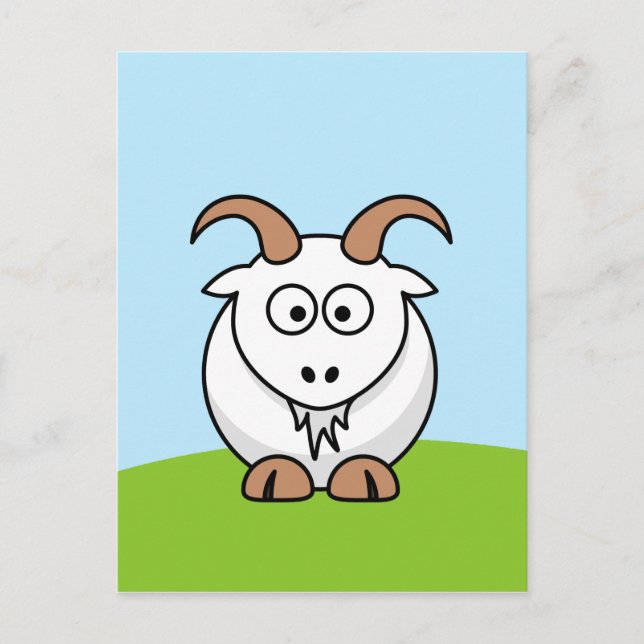 Saanen Goat Postkarte (Vorderseite)