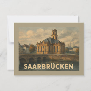 Saarbrücken Deutschland Stadt Kunst Postkarte