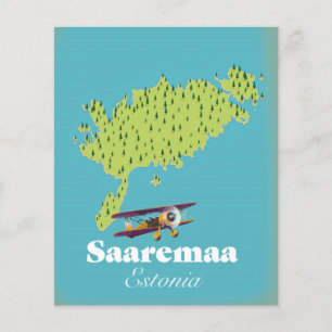 Saaremaa Estland-Karte Flyer