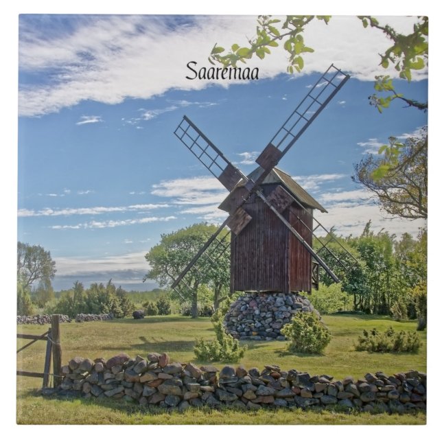 Saaremaa, Insel Estland, Fliese (Vorderseite)