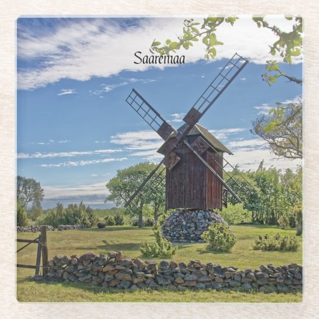 Saaremaa, Insel Estland, Glasuntersetzer (Vorderseite)