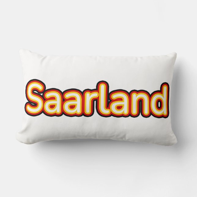 Saarland Deutschland Deutschland Lendenkissen (Vorderseite)