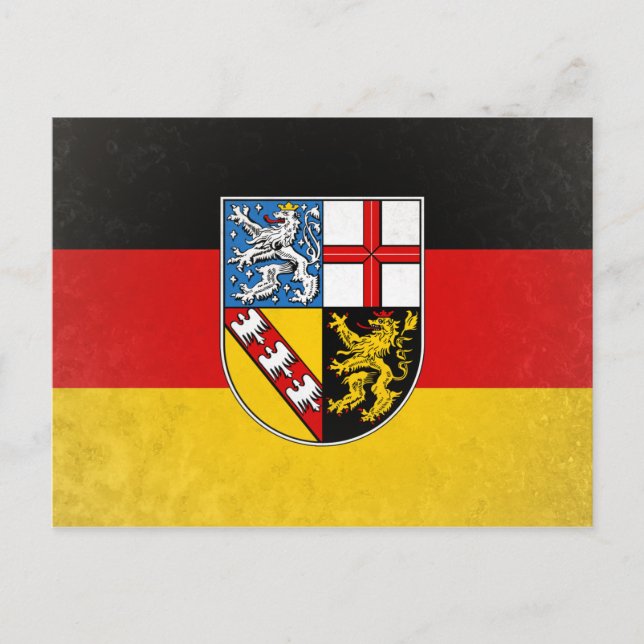 Saarland Postkarte (Vorderseite)