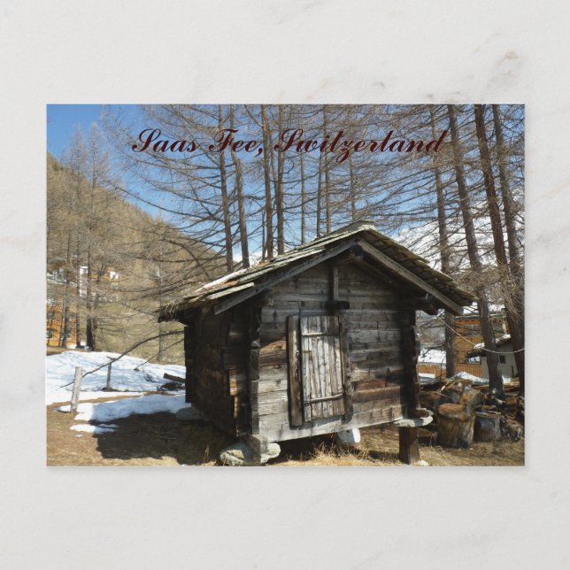 Saas Fee Postkarte (Vorderseite)