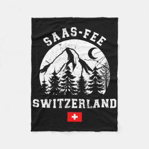 Saas-fee Schweiz Skigebiet Alpen Alpinski Fleecedecke