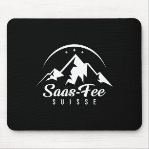 Saas-Fee Schweiz Skigebiet Skigebiet Snowboardin Mousepad
