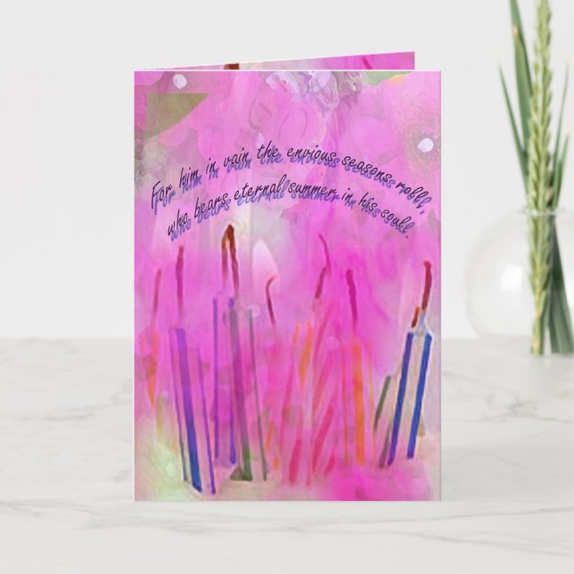 Saasons Geburtstagskarte Karte (Vorderseite)