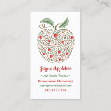 Saatgut der Apple Business Card des Wissenslehrers