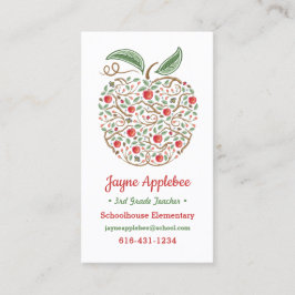 Saatgut der Apple Business Card des Wissenslehrers Visitenkarte