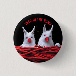 Saatgut im Sand-Button Button