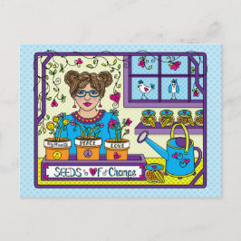 Saatgut von Änderungen Postkarte