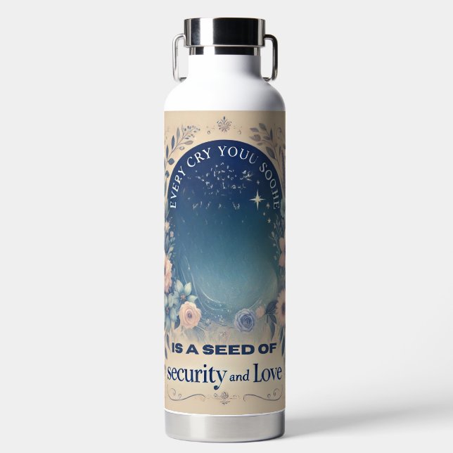 Saatgut von Liebe AI Art Trinkflasche (Vorderseite)