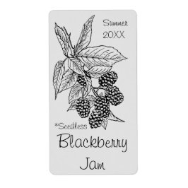 Saatloses BlackBerry-Jam Jar Label (Anpassen)