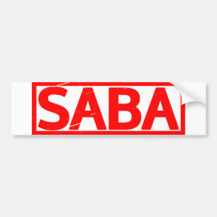 Saba Briefmarke Autoaufkleber