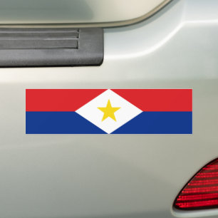 Saba Flag Autoaufkleber