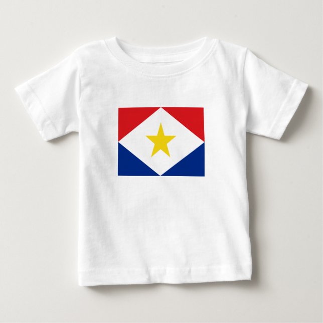 Saba Flag Baby T-shirt (Vorderseite)