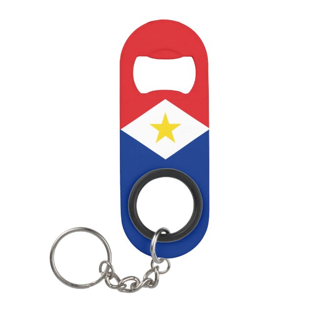 Saba Flag Mini Flaschenöffner (Vorderseite)