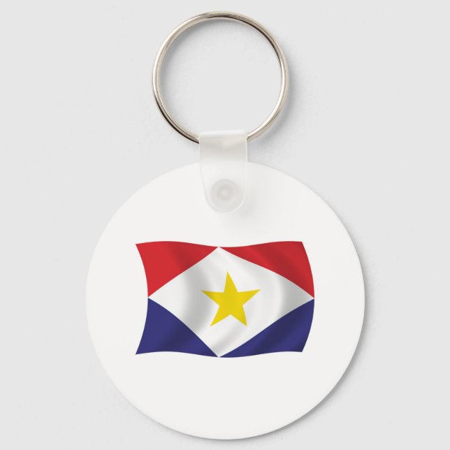 Saba Flag Schlüsselanhänger (Vorderseite)