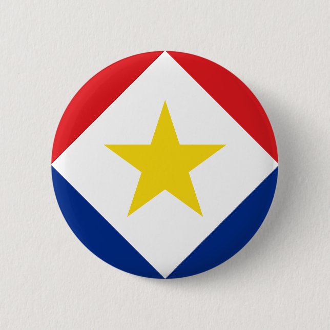 Saba-Flagge Button (Vorderseite)