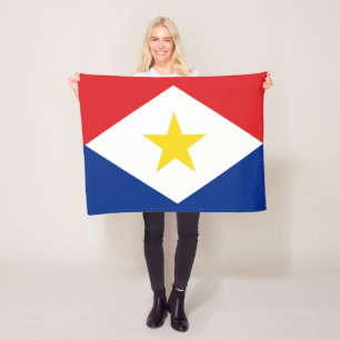 Saba-Flagge Fleecedecke
