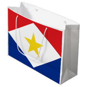 Saba-Flagge Große Geschenktüte