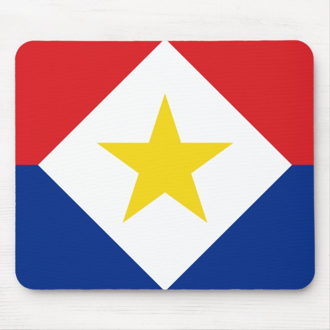 Saba-Flagge Mousepad (Vorne)