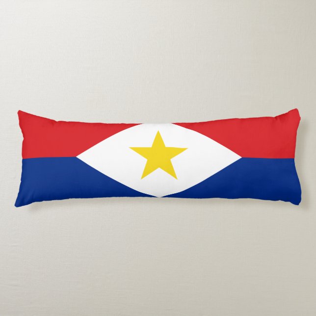 Saba-Flagge Seitenschläferkissen (Vorderseite)