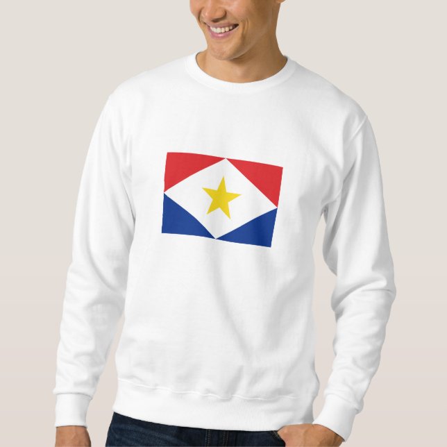 Saba-Flagge Sweatshirt (Vorderseite)
