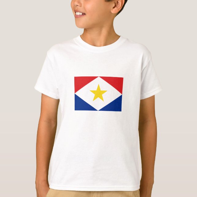 Saba-Flagge T-Shirt (Vorderseite)