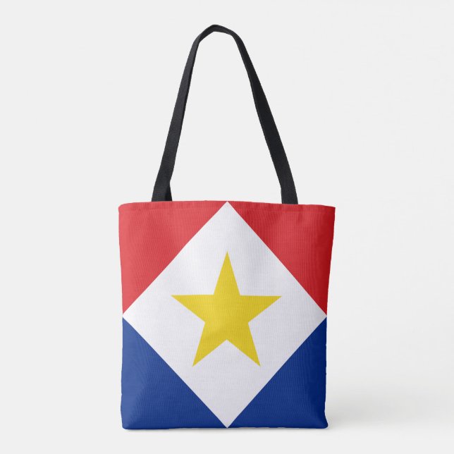 Saba-Flagge Tasche (Rückseite)
