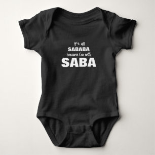 Saba Grandpa Fathers Baby Geschenk Strampler