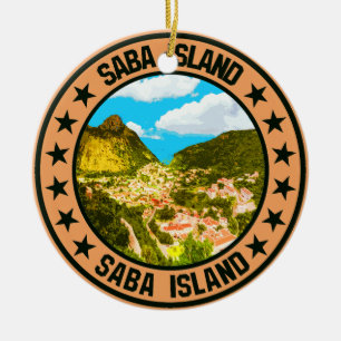 Saba Insel                                        Keramik Ornament